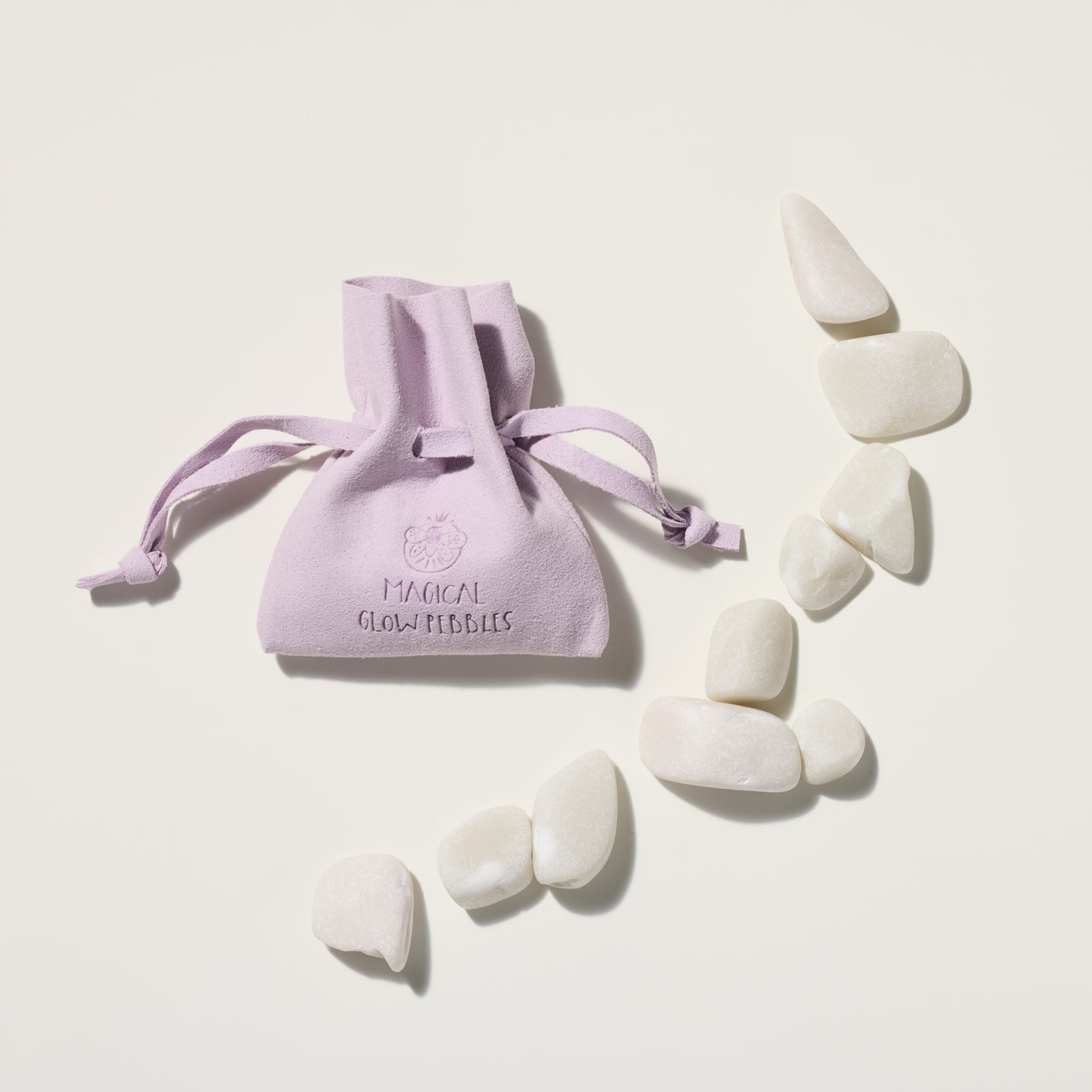 Super Bright Glow Pebbles - Purple